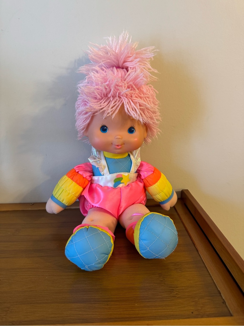 Vintage Rsinbow Brite tickled Pink Plush 1983 Doll Baby Bright popular Hallmark